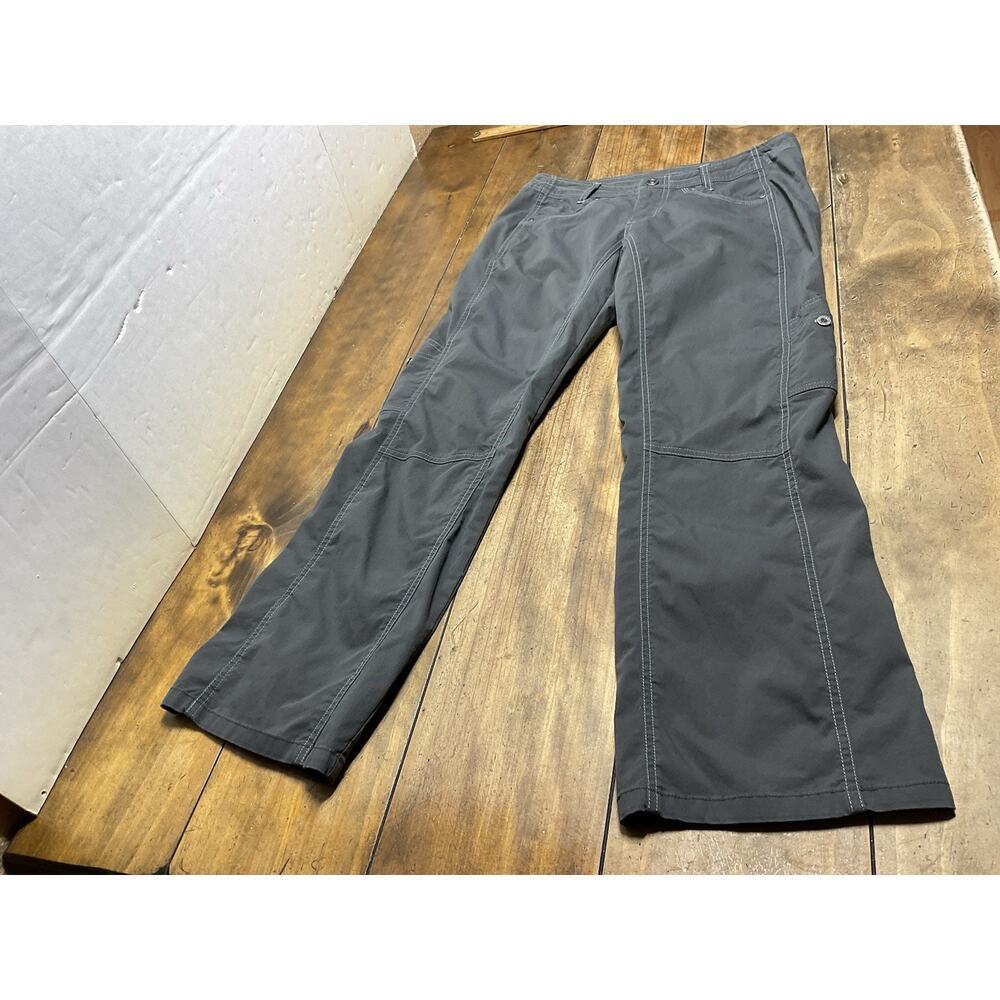 Kuhl Legendary Pants Women's 6 Short Gray Hiking Gorpcore Cotton Nylon Blend